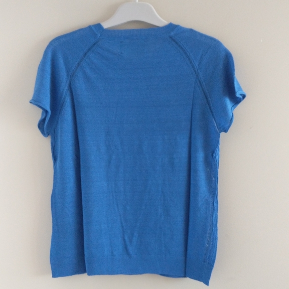 CLEARANCE!!! Zadig & Vol Rhinestone Skull Embellished Linen Short Sleeve Shirt - Picture 15 of 15